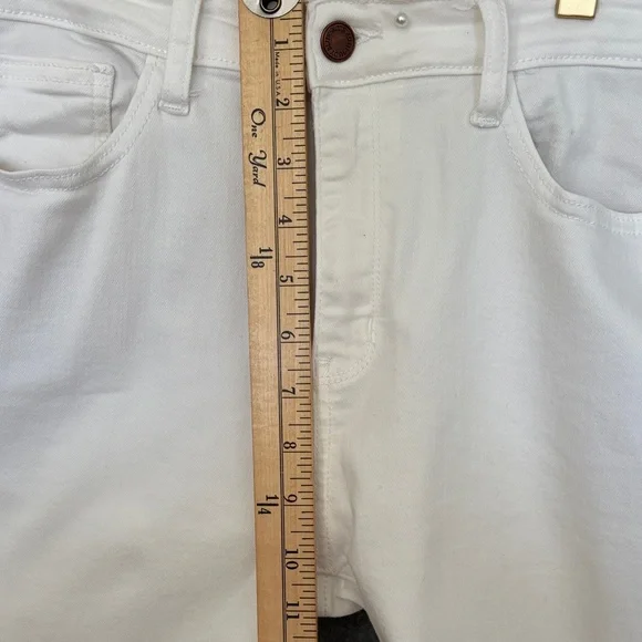 Judy Blue Women Stretch Capri Cropped Jean Pant 31 Cream (White) - Picture 6 of 7